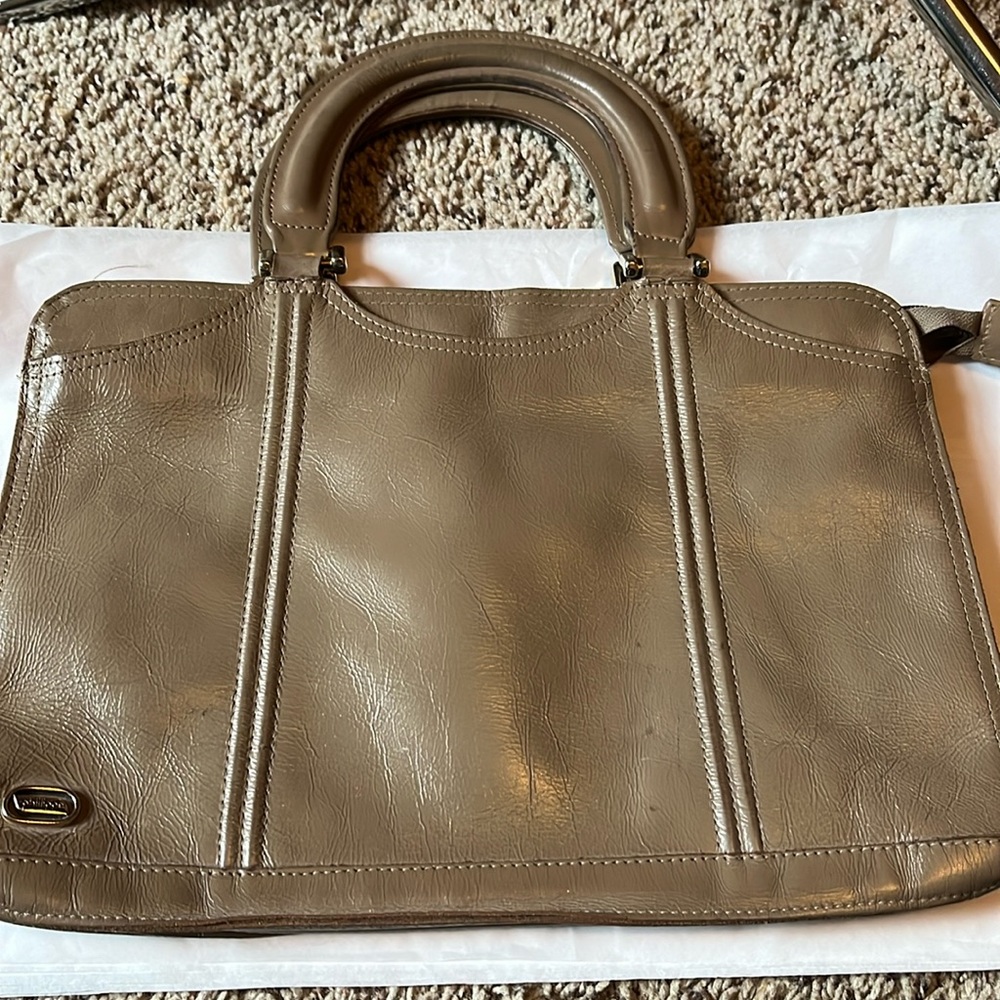 Vintage leather Philippe bag - tan.